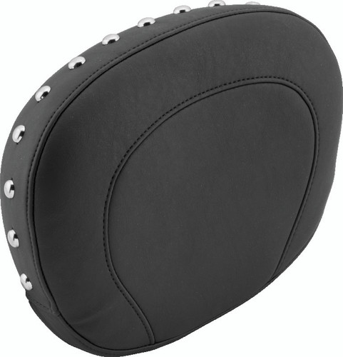 Mustang Motorcycle 79084 - Mustang 97-21 Harley Touring Sissy Bar Pad (12 inch x9 inch) w/Studs - Black
