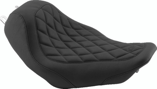 Mustang Motorcycle 79391 - Mustang 04-21 Honda VT750 Aero Wide Touring 2PC Seat w/Driver Backrest - Black