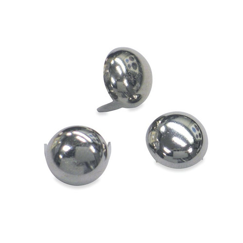 Mustang Motorcycle 78079 - Mustang Studs 12.5mm (Bag of 20) - Chrome