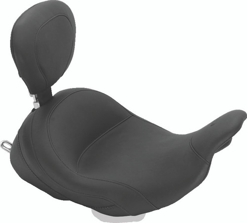 Mustang Motorcycle 79910 - Mustang 08-21 Harley Electra Glide Std,Rd Glide,Rd King,Str Glide Lowdow Touring Solo Seat - Black