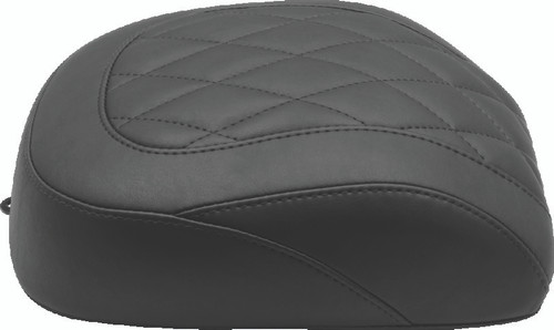Mustang Motorcycle 83027 - Mustang 18-21 Harley Fat Boy Wide Tripper Passenger Seat Diamond Stitch - Black