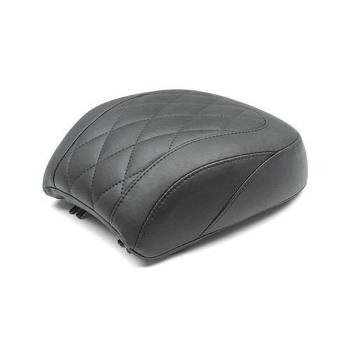 Mustang Motorcycle 83027 - Mustang 18-21 Harley Fat Boy Wide Tripper Passenger Seat Diamond Stitch - Black