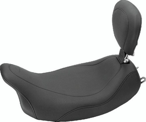 Mustang Motorcycle 79719 - Mustang 08-21 Harley Electra Glide Std, Rd Glide, Rd King, Str Glide Touring Solo Seat -Black