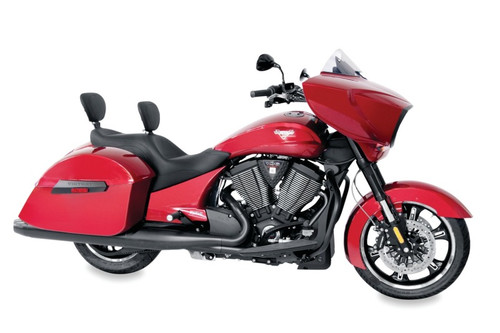 Mustang Motorcycle 79568 - Mustang 10-17 Victory Cross Roads, Cross Country, Hard-Ball, Magnum Passenger Backrest - Black