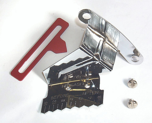 Mr. Gasket 4598 - Timing Tab With Adjustable Pointer - Chrome