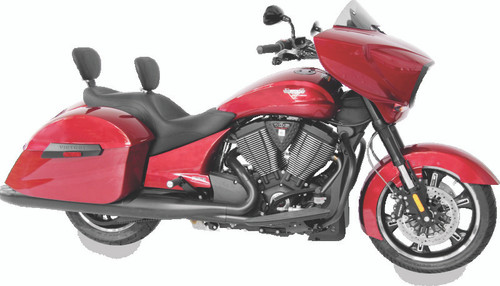 Mustang Motorcycle 79567 - Mustang 10-17 Victory Cross Roads, Cross, Hard-Ball, Magnum Touring 1PC Seat w/DBR  - Black