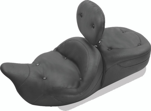 Mustang Motorcycle 79558 - Mustang 08-21 Harley Electra Glide Std, Rd Glide, Rd King, Str Glide Touring 1PC Seat-Black