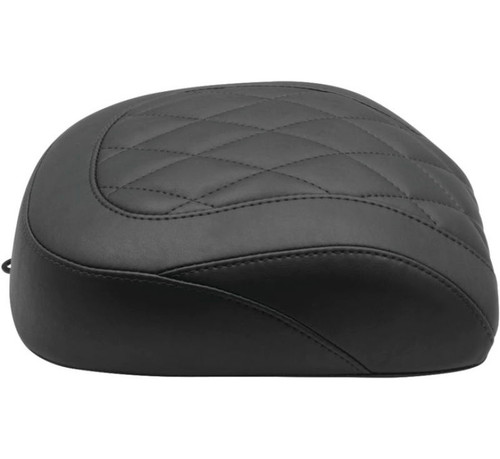 Mustang Motorcycle 83063 - Mustang 18-21 Harley Breakout Wide Tripper Solo Passenger Seat Diamond Stitch  - Black