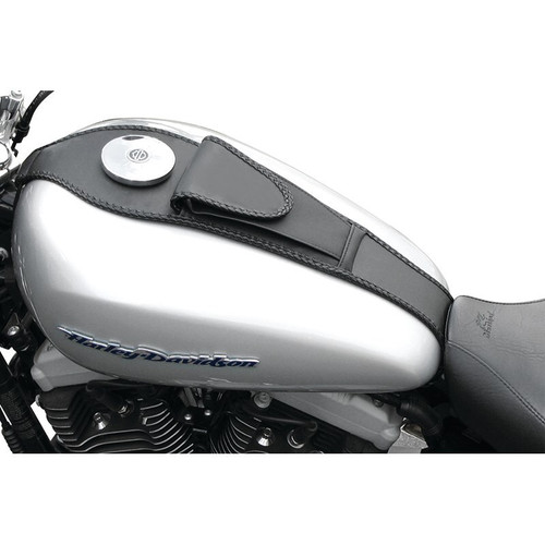 Mustang Motorcycle 93322 - Mustang 04-21 Harley Sportster Tank Bib - Black