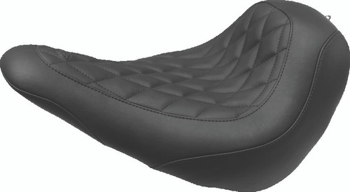 Mustang Motorcycle 83044 - Mustang 18-21 Harley Low Rider, Sport Glide Wide Tripper Solo Seat Diamond Stitch - Black