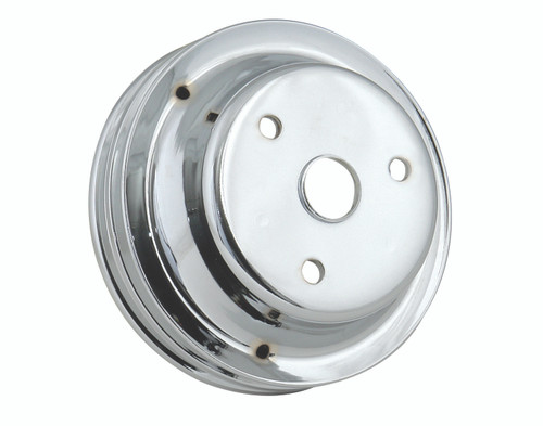 Mr. Gasket 4977 - Chrome Plated Steel Crankshaft Pulley