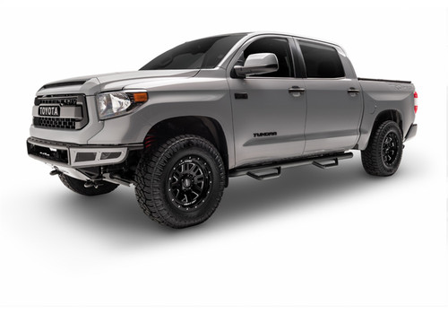 N-Fab C1489CC-TX - Nerf Step 14-17 Chevy-GMC 1500 Crew Cab 5.7ft Bed - Tex. Black - W2W - 3in