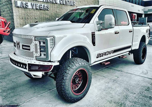 N-Fab F171MRDS-TX - M-RDS Front Bumper 2017 Ford F250/F350 Super Duty - Tex. Black w/Silver Skid Plate