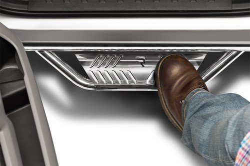 N-Fab HPD15103CC-6-SS - Podium SS 15.5-19 Dodge RAM 1500 Crew Cab 6.4ft Bed- - Bed Access - Polished - 3in