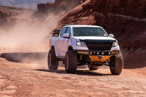 N-Fab G151MRDS-TX - M-RDS Front Bumper 15-17 Chevy Colorado - Tex. Black w/Silver Skid Plate
