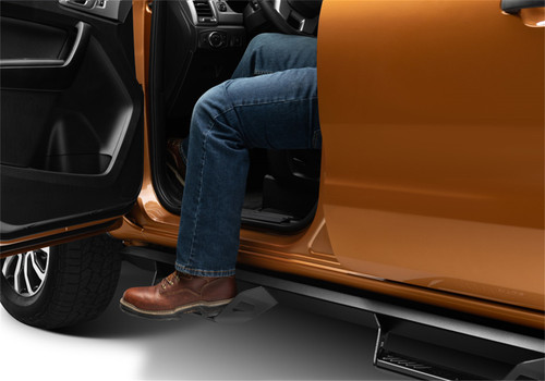 N-Fab PRF1981CC-TX - Predator PRO 2019 Ford Ranger Crew Cab All Beds - Tex. Black - Cab Length