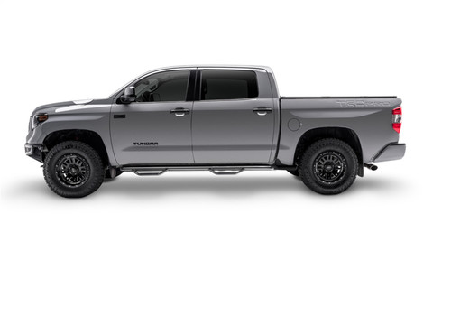 N-Fab T0786CC - Nerf Step 07-17 Toyota Tundra CrewMax 5.6ft Bed - Gloss Black - W2W - 3in