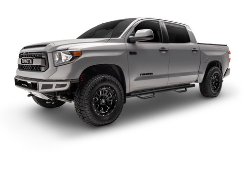 N-Fab T0786CC - Nerf Step 07-17 Toyota Tundra CrewMax 5.6ft Bed - Gloss Black - W2W - 3in