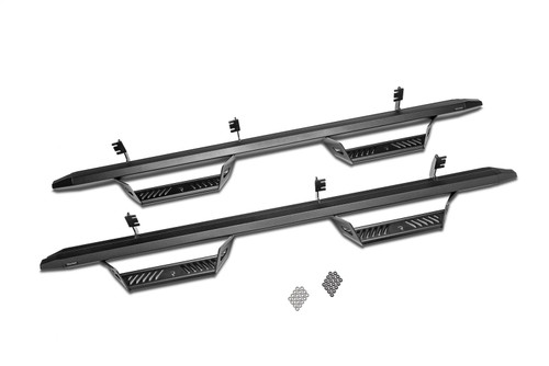N-Fab PRN2273CC-TX - 2022 Nissan Frontier CC (All Beds) Predator PRO Step System - Cab Length - Tex. Black