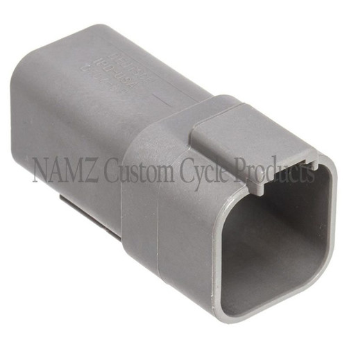 NAMZ DR-6G - Deutsch DT Series 6-Wire Receptacle & Wedgelock - Gray (Repl. HD 72126-94GY)