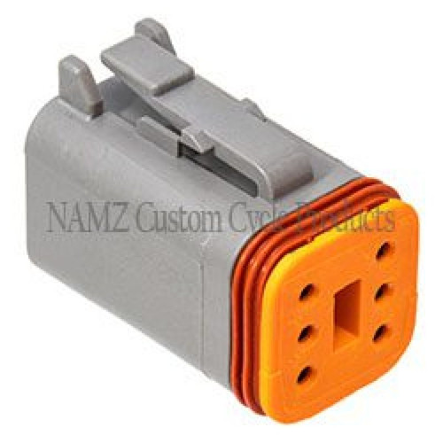 NAMZ DP-6G - Deutsch DT Series 6-Wire Plug & Wedgelock - Grey (Repl. HD 72136-94GY)