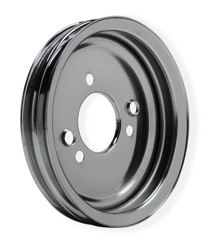 Mr. Gasket 8824MRG - Chrome Plated Steel Crankshaft Pulley
