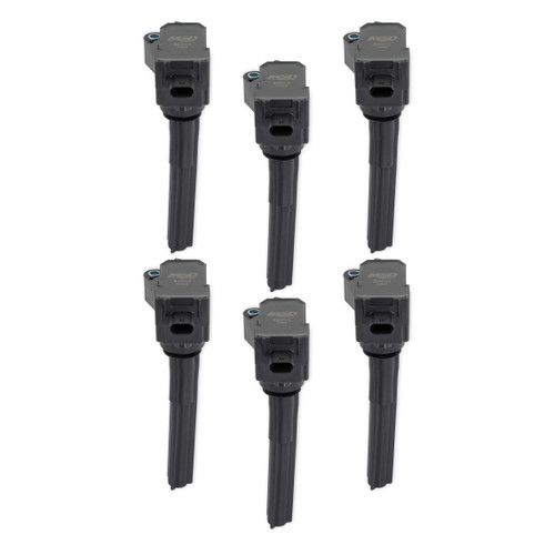 MSD 826036 - Ignition Coil - Ford EcoBoost - 2.7L / 3.0L V6 - Black - 6-Pack
