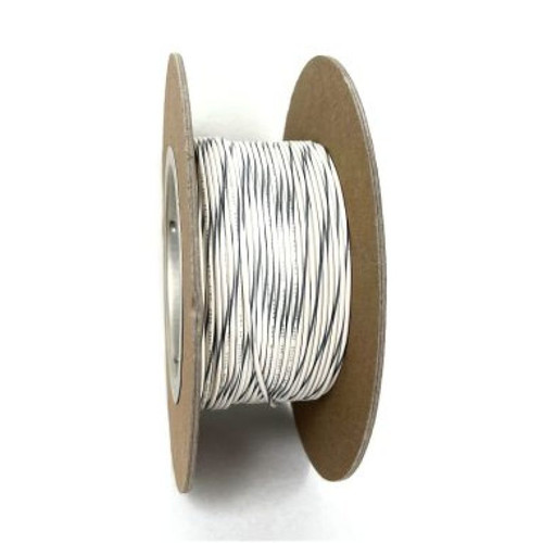 NAMZ NWR-98-100-20 - OEM Color Primary Wire 100ft. Spool 20g - White/Gray Stripe