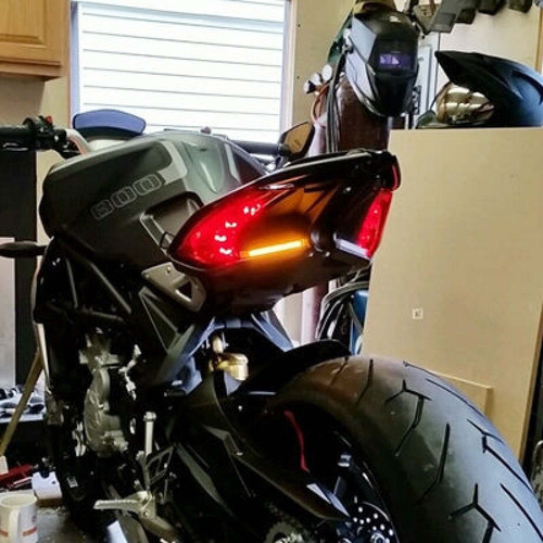 New Rage Cycles DRAG-RTS-L - 15-18 MV Agusta Dragster 800 Rear Turn Signals w/Load EQ