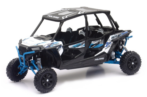 New Ray Toys 57843B - Polaris RZR XP4 Turbo EPS (Matte White Lightning)/ Scale - 1:18