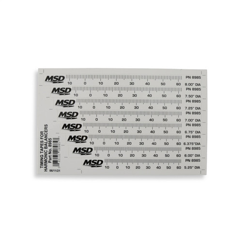 MSD 8985 - Timing Tape - Harmonic Balancer - 5.25" to 8.00"