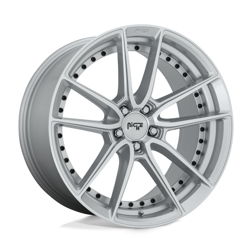 Niche M221188065+40 - M221 Dfs 18X8 Gloss Silver Machined