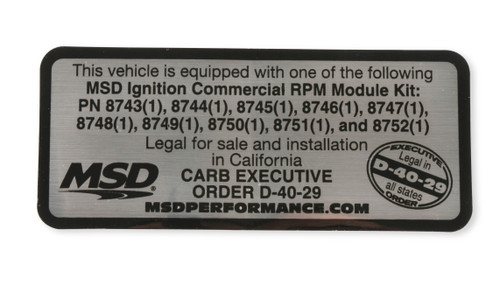 MSD 87456 - RPM Modules - 5000 Series Kit - Even Increments - Marine