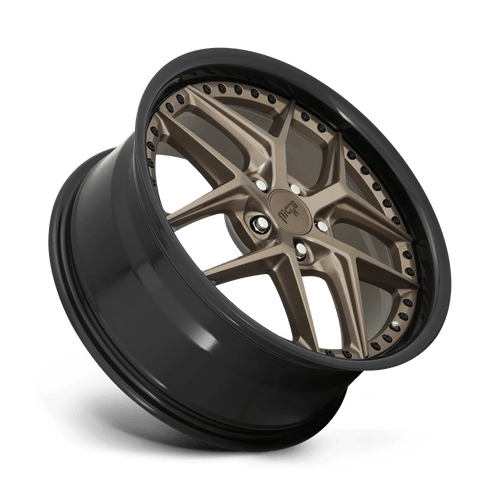 Niche M2271995F8+48 - M227 Vice 19X9.5 Matte Bronze Black Bead Ring
