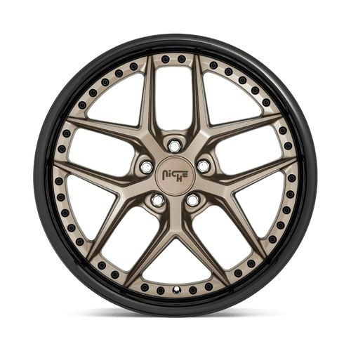 Niche M2271995F8+48 - M227 Vice 19X9.5 Matte Bronze Black Bead Ring