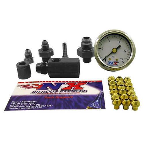 Nitrous Express 15519 - Master Flo-Check (Checks Flowing Fuel Pressures Gauge Incl)