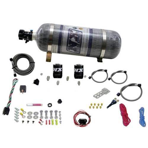 Nitrous Express 20930-12 - 10-15 Chevrolet Camaro (5th Gen) Single Nozzle Nitrous Kit (35-150HP) w/Comp Bottle