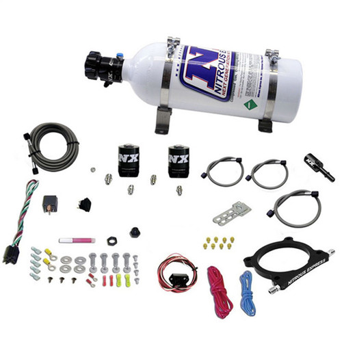 Nitrous Express 20951-05 - 11-15 Ford Mustang GT 5.0L High Output Nitrous Plate Kit (50-250HP) w/5lb Bottle