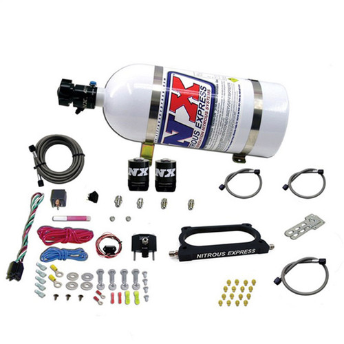 Nitrous Express 20949-10 - 07-14 Ford Mustang GT500 Nitrous Plate Kit (50-250HP) w/10lb Bottle