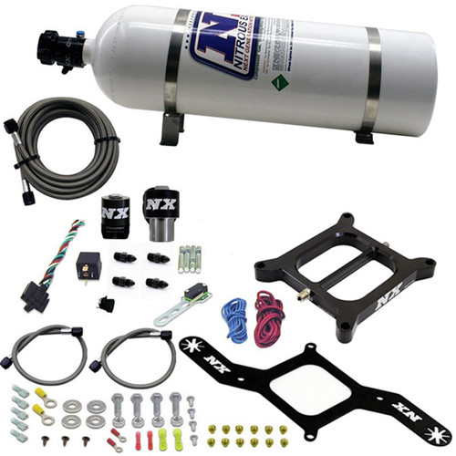 Nitrous Express 55040-15 - 4150 Gasoline (RNC) Nitrous Kit w/15lb Bottle