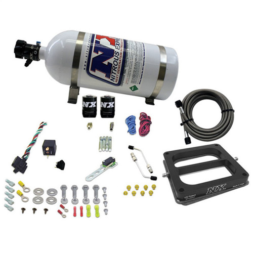 Nitrous Express 50070-10 - Dom/Gasoline Nitrous Kit (100-500HP) w/10lb Bottle