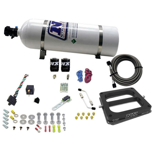Nitrous Express 50075-15 - Dom/Alcohol Nitrous Kit (100-500HP) w/15lb Bottle