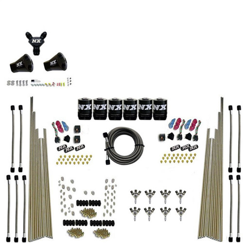 Nitrous Express 80020-00 - 8 Cyl Triple-D Dry Direct Port 3 Stage Dry 6 Solenoids Nitrous Kit w/No Bottle
