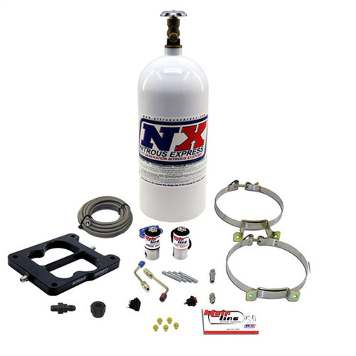 Nitrous Express ML1002 - Mainline Q-Jet Carb Nitrous Kit w/10lb Bottle