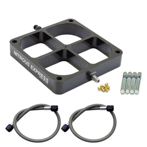 Nitrous Express NX639 - Single Entry Crossbar 8500 Based Throttle Body Nitrous Plate Conversion