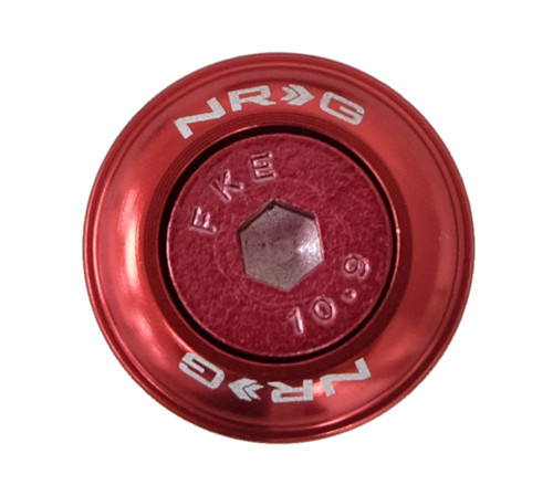 NRG FW-150RD - Fender Washer Kit w/Color Matched M6 Bolt Rivets For Plastic (Red) - Set of 10