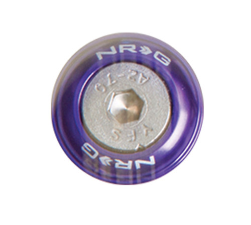 NRG FW-110PP - Fender Washer Kit w/Rivets For Metal (Purple) - Set of 10