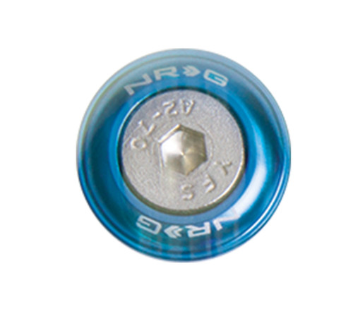NRG FW-110BL - Fender Washer Kit w/Rivets For Metal (Blue) - Set of 10