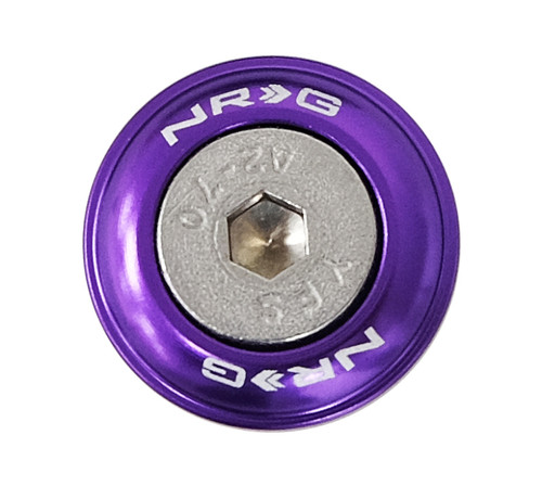 NRG FW-100PP - Fender Washer Kit w/Rivets For Plastic (Purple) - Set of 10