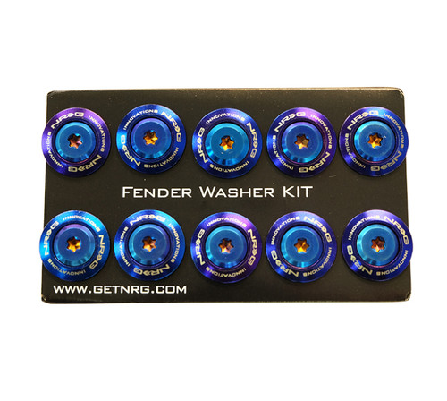NRG FW-200TT - Fender Washer Kit (TI Series) M6 Bolts For Plastic (TI Burn Washer/TI Burn Screw) - Set of 10